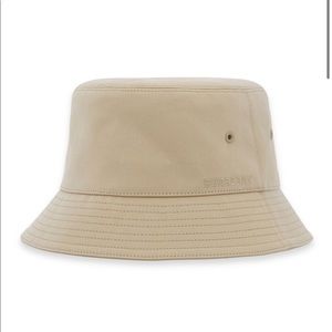 Burberry Canvas Bucket Hat – Tan/Beige